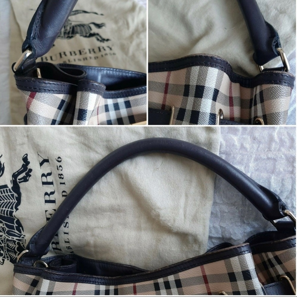 Burberry Willenmore Haymarket Check Medium Hobo Bag - Picture 7 of 13